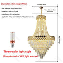 Ljojo Luxury Crystal Chandelier for Home Decor and Hotel Staircase
