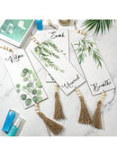 Ljojo™ Boho Leaf Wooden Bathroom Sign Set