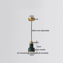 Ljojo Marble Copper LED Pendant Lamp Modern Hanging Lights Fixtures