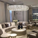 Ljojo Luxury Loft Chandelier: Modern Crystal Pendant Lights for Living Room.