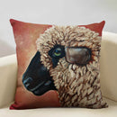 Ljojo Linen Farm Animals Cushion Cover 45x45CM - High-quality Bedroom Decor