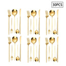 Ljojo 30/90pcs Stainless Steel Portuguese Cutlery Set for Family and Hotel