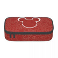Ljojo Mickey Mouse Pencil Bag: High Capacity Makeup and Stationery Case