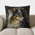 Collie Dog Design Throw Pillow Cover by Ljojo - Sofa, Bedroom, Car Decor