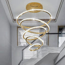 Ljojo LED Pendant Chandeliers for Staircase | Modern Home Decor Hanging Light