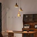 Ljojo Metal Wood Pendant Light: Modern Nordic Artistic Dining Room Lamp