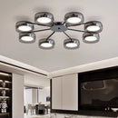 Nordic Glass Ceiling Chandelier Remote Dimming Hanging Lamp Ljojo