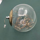 Ljojo Modern Glass Ball Pendant Light for Living Room, Dining Room, LED Indoor Lighting