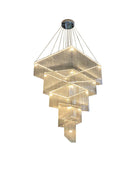 Ljojo Modern Aluminum Tassel Chandelier - Custom Size for Living Room & Hotel