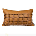 Ljojo Minimalist Woven Leather Cushion & Pillow Set