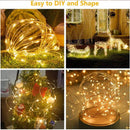 Ljojo LED Curtain String Lights - 8 Mode Fairy Decoration for Home, Garden, Christmas, Party