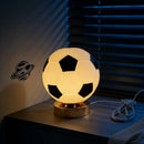 LED Football Glass Table Lamp for Dorm Bedroom Decor by Ljojo