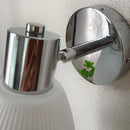 Ljojo LED Wall Lamp Rotate White Ceramic Nordic Modern Bathroom Light