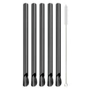 Ljojo 304 Stainless Steel Bubble Tea Straw Set with Straw Brush Spoon