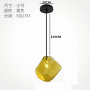 Ljojo Classic Iron/Glass Pendant Lights - Modern E27 Indoor Bedroom Decor Fixtures