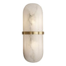 Ljojo Marble LED Wall Sconce Brass Lamp for Bedroom and Aisle