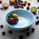 Ljojo 12-Piece Light Blue Polka Dot Ceramic Dinnerware Set - Service for 4