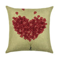 Ljojo Linen Pillowcase 45*45cm for Household Sofa Decor - Love Letter Series