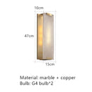 Ljojo Marble LED Wall Lights - Copper Gold Black Sconce
