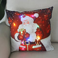 Ljojo LED Christmas Light Pillowcase 45cm - Super Soft Polyester Home Decor