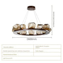 Modern Glass Ball Chandelier LED Dining Room Bar Table Lamp Long Chandelier by Ljojo