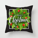 Ljojo Merry Christmas Green Pillowcase Sofa Decoration Cover