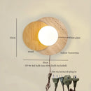 Ljojo LED Wall Lamps: Nordic Minimalism Bedroom & Living Room Light, Yellow Travertine