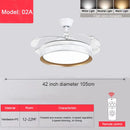 Modern Luxury Invisible Mute Ceiling Fan Lights for Home Decor by Ljojo