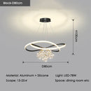 Ljojo Modern Glass Ball Chandelier for Dining Living Room Pendant Lamp Fixtures