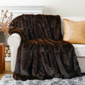 Ljojo Luxury Faux Fur Blanket for Bed Sofa Home Decor