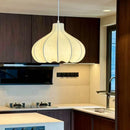Japanese Pumpkin-Shaped Silk LED Pendant Lights | Wabi-sabi Home Decoration Chandeliers by Ljojo