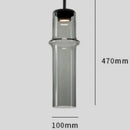 Modern Design Orange Black Glass LED Pendant Light Chandelier by Ljojo for Home Decor LED Lighting.