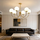 Nordic Glass Pendant Light Chandelier for Living Room by Ljojo