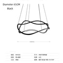 Ljojo Line Art LED Chandelier Modern Designer 3D Curved Pendant Lamp for Home Decor