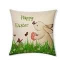 Easter Rabbit Eggs Design Linen Pillowcase - Ljojo Brings Spring Joy