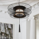 Ljojo Luxury Black Gold Chandelier for Living Dining Kitchen Island