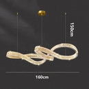 Nordic Luxury LED Crystal Chandelier Pendant Light for Home Decor by Ljojo