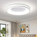 Macaron LED Ceiling Light: Modern Wood Grain Room Decor - Remote Dimming Ljojo
