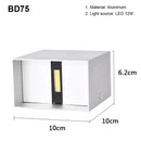 12W LED Wall Lamp Modern Indoor Lighting Aluminum Sconces for Living Room Bedroom Ljojo