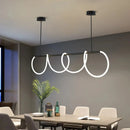 Ljojo Long Hose Led Chandelier Modern Dining Table Kitchen Nordic Pendant Lamp Fixture