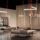 Ljojo LED Chandelier Pendant Lamp Design for Dining Room - Dimmable, Leather Belt Collection