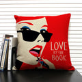 Ljojo Linen Cushion Cover in Black and White for Chic Home Decor