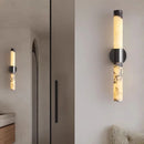 Ljojo Marble LED Wall Light Dimmable Sconce - Black Metal - Bedroom, Parlor, Kitchen