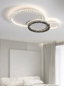 Ljojo Light Luxury Crystal Ceiling Chandelier for Living Room and Bedroom