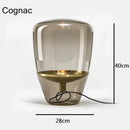 Glass LED Table Lamp - Designer Czech Desk Light for Bedroom, Study, Living Room - Ljojo