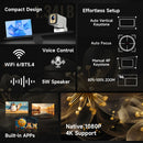 Ljojo™ Magcubic HY310 Mini Projector 1080P Android 11 WiFi6 4K Air Mouse Remote