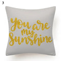 Flower Letter Print Cushion Cover for Stylish Home Decor by Ljojo