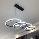 Modern Minimalist Aluminum Led Chandelier Pendant Lamp for Dining Room Bedroom Living Room by Ljojo