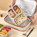 Ljojo Stainless Steel Lunch Box with Compartments - Large Capacity Bento Box