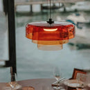 Modern Pendant Lamps Vintage Glass Lampshade LED Chandelier for Dining Room Bar by Ljojo